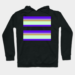 PURPLE COOL RETRO VINTAGE STRIPE PATTERN | COOL TONE PALETTE Hoodie